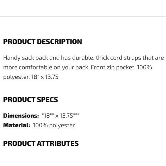 Adidas Alliance II Sackpack, Black, One Size Gym Soccer Bag #952 - Picture 2 of 5